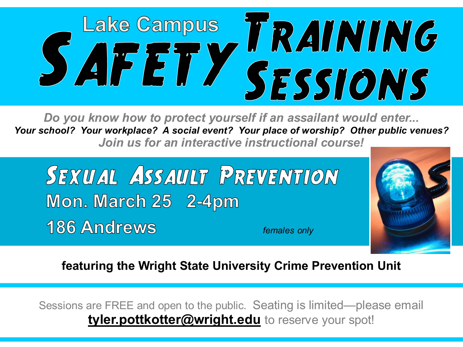 Safety Training Session Sexual Assault Prevention Wright State